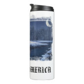 Bouteilles Isothermes *~* Bois Stream Cabine Poisson Lune Patriotique (Tourné sur la droite)