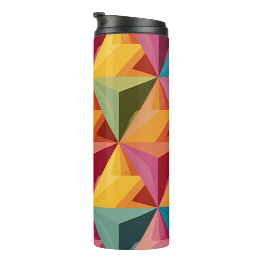 Bouteilles Isothermes Bold Geometric Triangle Pattern (Tourné sur la droite)
