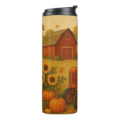 Bouteilles Isothermes Bon automne tracteur classique et ferme (Tourné sur la gauche)