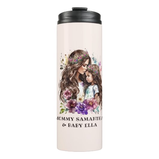 Bouteilles Isothermes Bond adorable maman et fille (7) (Devant)