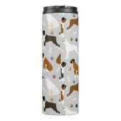 Bouteilles Isothermes Bones et pattes de chien de boxe (Dos)