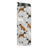 Bouteilles Isothermes Bones et pattes de chien de boxe (Tourné sur la droite)