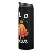 Bouteilles Isothermes Bonjour Citrouille - Jolie Automne Sloth Feuilles (Tourné sur la droite)