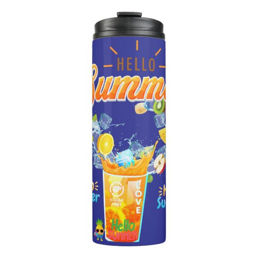 Bouteilles Isothermes Bonjour été (Devant)
