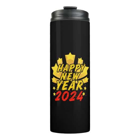 Bouteilles Isothermes Bonne année 2024 (Devant)