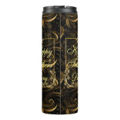 Bouteilles Isothermes Bonne Fête des pères Moderne Calligraphie Fils Feu (Dos)