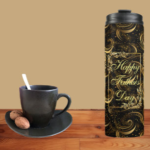 Bouteilles Isothermes Bonne Fête des pères Moderne Calligraphie Fils Feu