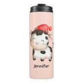 Bouteilles Isothermes Bonne vache dans un Casquette rouge mignon (Devant)