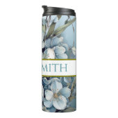 Bouteilles Isothermes Bonnet à boisson florale personnalisée (Tourné sur la droite)