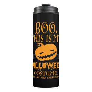Bouteilles Isothermes Boo Citrouille Sarcastique drôle Costume d'Hallowe