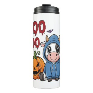 Bouteilles Isothermes Boo Halloween Fantôme Vache Effrayant
