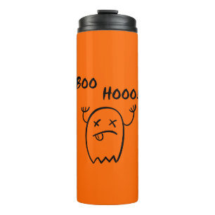 Bouteilles Isothermes Boo Hooo Lumière de Fantôme d'Halloween Monochrome