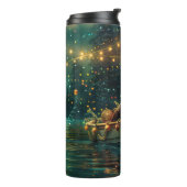 Bouteilles Isothermes Bordure Collie Noël Festive Voyage (Tourné sur la gauche)