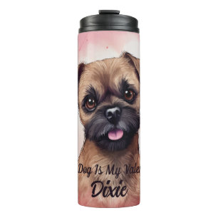 Bouteilles Isothermes Bordure Terrier Chien Est Mon Valentin Personnalis