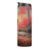 Bouteilles Isothermes Boston Terrier à l'automne Leaves automne Inspire (Tourné sur la droite)