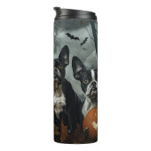 Bouteilles Isothermes Boston Terrier Halloween nuit chien délice (Tourné sur la droite)