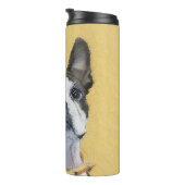 Bouteilles Isothermes Boston Terrier Peinture - Cute Original Chien Art (Tourné sur la droite)
