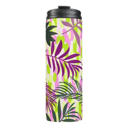 Bouteilles Isothermes Botanical seamless pattern mixed with geometric sh (Devant)