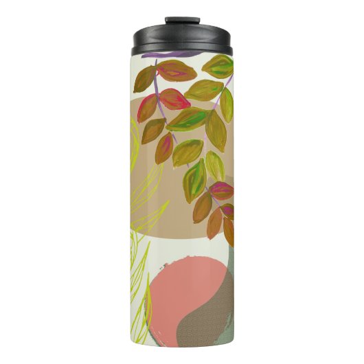 Bouteilles Isothermes Botanique Boho jaune vert (Devant)