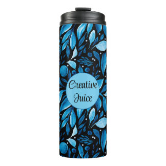 Bouteilles Isothermes Botanique Noir & Bleu Personnalisez la tondeuse th