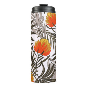 Bouteilles Isothermes Botanique sans couture motif tropical avec pl lumi