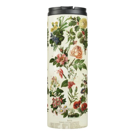 Bouteilles Isothermes Botaniques de fleurs (Dos)