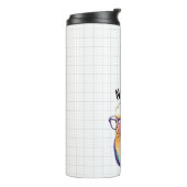 Bouteilles Isothermes Boucle Nerdy Budgie personnalisable (Tourné sur la gauche)