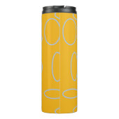 Bouteilles Isothermes Boucles cercles sur orange (Dos)