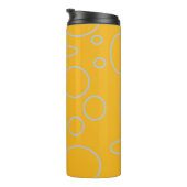 Bouteilles Isothermes Boucles cercles sur orange (Tourné sur la droite)
