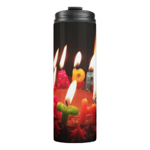 Bouteilles Isothermes Bougies "Joyeux Anniversaire" LitC Colorées, Salle
