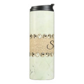 Bouteilles Isothermes Boule de diamant en marbre vert (Tourné sur la gauche)