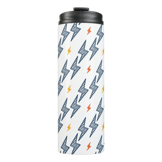 Bouteilles Isothermes Boulons de foudre Doodle Flash transparent (Devant)