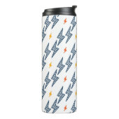 Bouteilles Isothermes Boulons de foudre Doodle Flash transparent (Tourné sur la gauche)
