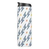 Bouteilles Isothermes Boulons de foudre Doodle Flash transparent (Tourné sur la droite)