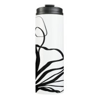 Bouquet Blanc : Abstrait blanc & noir