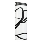 Bouteilles Isothermes Bouquet Blanc : Abstrait blanc & noir (Tourné sur la droite)