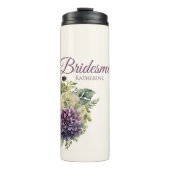 Bouteilles Isothermes Bouquet-Bridesmaid - Aquarelle violette (Devant)