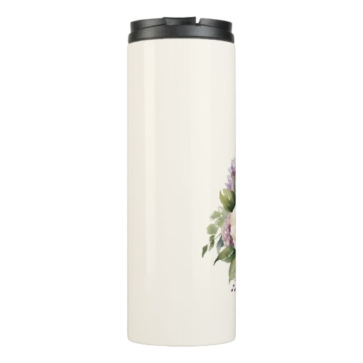 Bouteilles Isothermes Bouquet-Bridesmaid - Aquarelle violette (Dos)