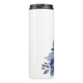 Bouteilles Isothermes Bouquet-Bridesmaid bleu aquarelle (Dos)