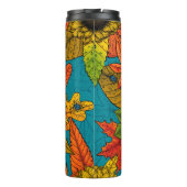 Bouteilles Isothermes Bouquet d'automne en bleu (Dos)