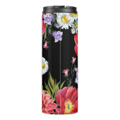 Bouteilles Isothermes Bouquet de fleurs d'aquarelle : Motif sans couture (Dos)