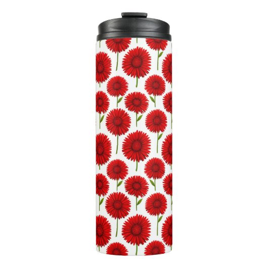 Bouteilles Isothermes Bouquet de gerbera rouge (Devant)