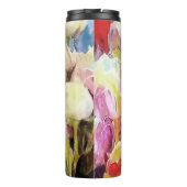 Bouteilles Isothermes Bouquet de tulipes Roses modernes : peinture à l'h (Dos)