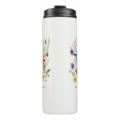 Bouteilles Isothermes Bouquet des fleurs de jardin anglais Meilleure mam (Devant)