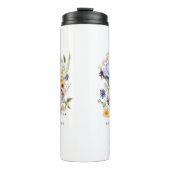 Bouteilles Isothermes Bouquet Fleurs Jardin Anglais Meilleure Maman Jama (Devant)