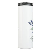 Bouteilles Isothermes Bouquet floral bleu et blanc (Dos)