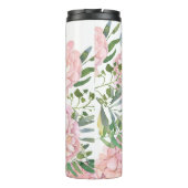 Bouteilles Isothermes Bouquet floral peint Nom personnalisé (Dos)