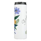 Bouteilles Isothermes Bouquet floral violet orange (Dos)