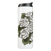 Bouteilles Isothermes Bouquet Rose blanche (Tourné sur la gauche)