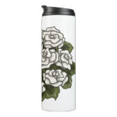 Bouteilles Isothermes Bouquet Rose blanche (Tourné sur la droite)